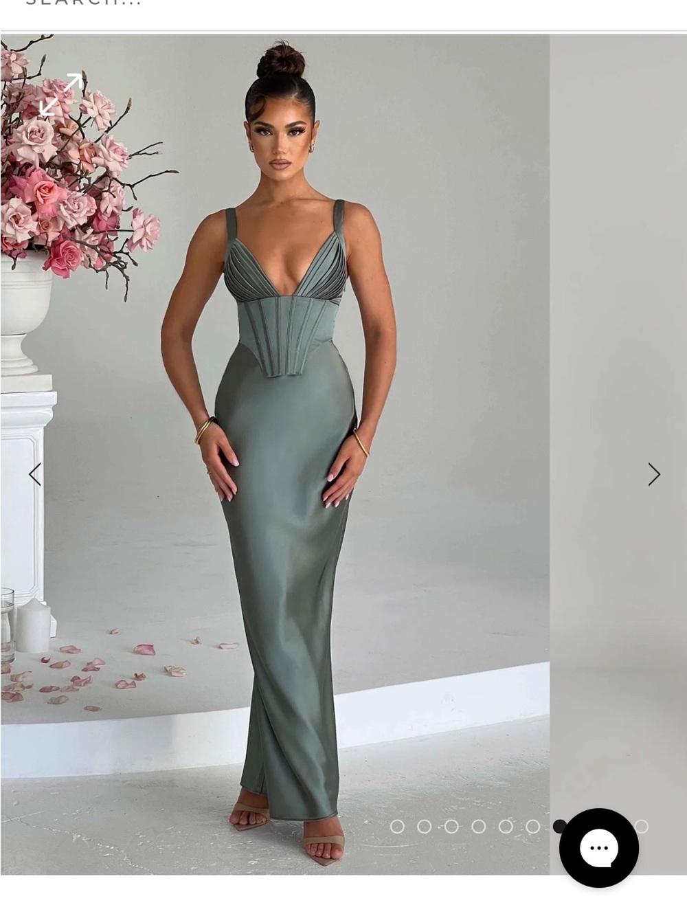 Babyboo sage green dress